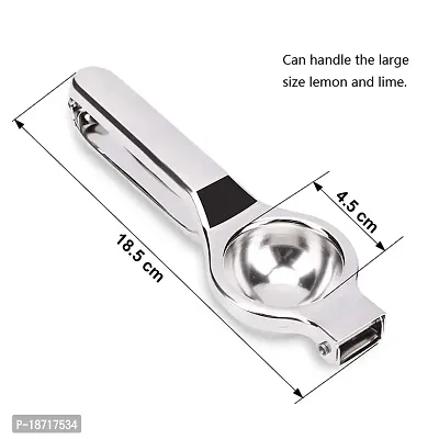 Oc9 Stainless Steel Lemon Squeezer  Pizza Cutter  Roti Chimta for Kitchen Tool Set-thumb3