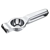 Oc9 Stainless Steel Lemon Squeezer  Roti Chimta  Potato Masher for Kitchen Tool Set-thumb1