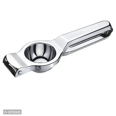 Oc9 Stainless Steel Lemon Squeezer  Roti Chimta  Potato Masher for Kitchen Tool Set-thumb2