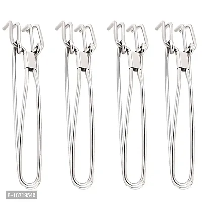 Oc9 Stainless Steel Utility Pakkad/Tong/Kitchen Tool (Pack of 4)-thumb0