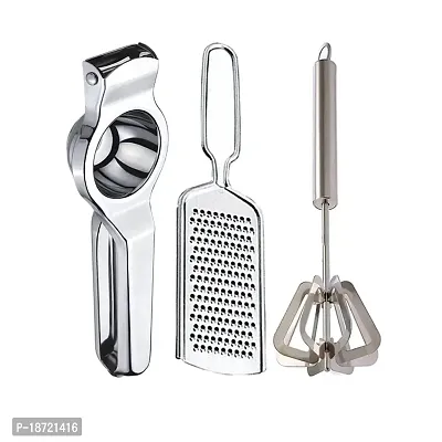 Oc9 Stainless Steel Lemon Squeezer  Cheese Grater  Mathani for Kitchen Tool Set