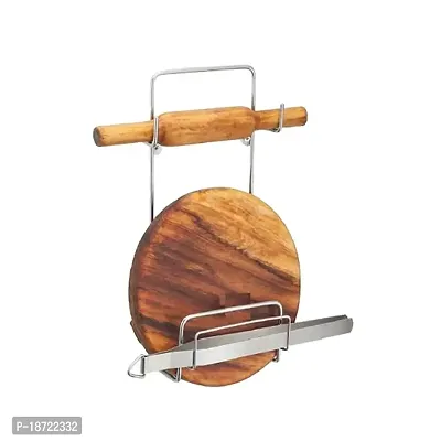 Stainless Steel Chakla Belan Stand Rack For Kitchen