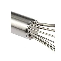 Oc9 Stainless Steel Whisk for Blender Mixer Froth Whisker Latte Maker for Milk Coffee Egg Beater (9 Inches) (Pack of 3)-thumb1