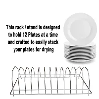 Oc9 Stainless Steel Plate Stand / Dish Rack for Kitchen-thumb1