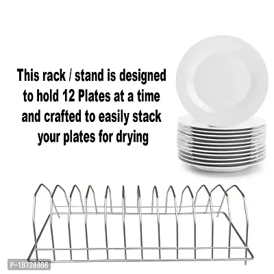 Oc9 Stainless Steel Plate Stand / Dish Rack for Kitchen-thumb2