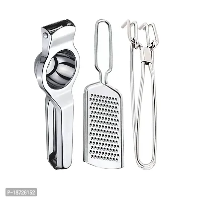 Oc9 Stainless Steel Lemon Squeezer  Cheese Grater  Pakkad for Kitchen Tool Set