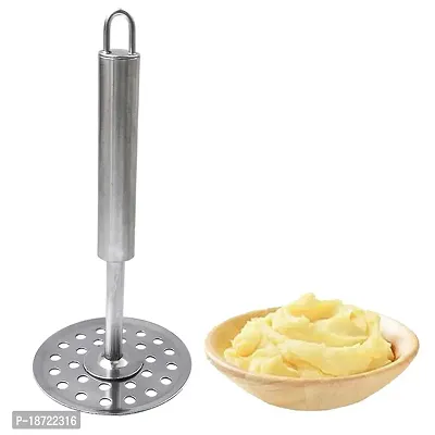 Oc9 Stainless Steel Mathani/Hand Blender/Ravai  Potato Masher/Pav Bhaji Masher/Vegetable Masher for Kitchen Tool Set-thumb5