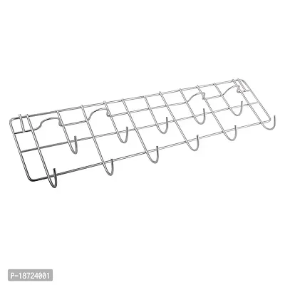 Oc9 Stainless Steel Plate Stand/Dish Rack Steel (Pack of 2)  Hook Rail for Kitchen-thumb2