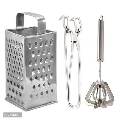 Oc9 Stainless Steel 4 in 1 Grater / Slicer  Pakkad  Hand Blender for Kitchen