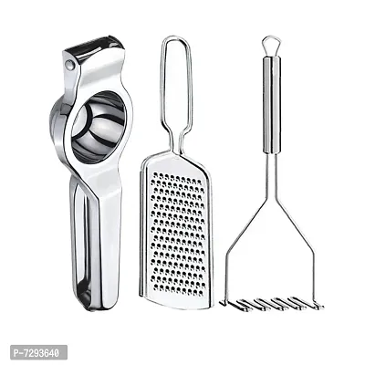 Oc9 Stainless Steel Lemon Squeezer  Grater  Potato Masher for Kitchen Tool Set-thumb0