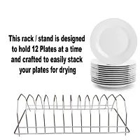 Useful Stainless Steel Cup Holder Cup Stand And Plate Stand Dish Rack Steel For Kitchen-thumb1