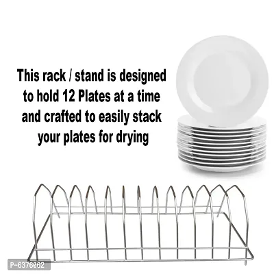 Useful Stainless Steel Cup Holder Cup Stand And Plate Stand Dish Rack Steel For Kitchen-thumb2