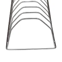 Oc9 Stainless Steel Chakla Belan Stand  Plate Stand (Pack of 2)  Hook Rail for Kitchen-thumb1