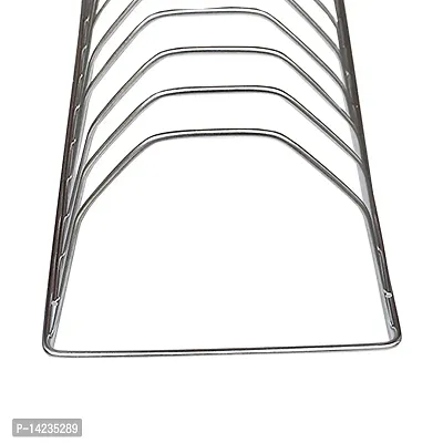 Oc9 Stainless Steel Chakla Belan Stand  Plate Stand (Pack of 2)  Hook Rail for Kitchen-thumb2