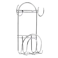 Useful Stainless Steel Chakla Belan Stand With Hook And Plate Stand Dish Rack Steel For Kitchen-thumb3