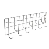 Useful Stainless Steel Plate Stand Dish Rack Steel And Chakla Belan Stand With Hook And Ladle Hook Rail Wall Mounted Ladle Stand For Kitchen-thumb1