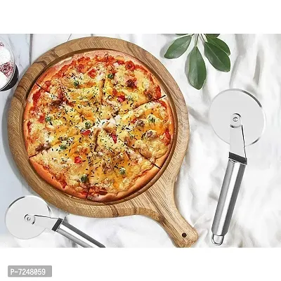 Oc9 Stainless Steel Lemon Squeezer  Grater  Pizza Cutter  Roti Chimta-thumb2