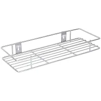 Useful Stainless Steel Detergent Rack Detergent Holder Bathroom Shelf Wall Mounted Rack 12X6 Inch Pack Of 2-thumb1