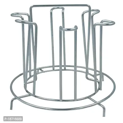 Oc9 Stainless Steel Glass, Tumbler Holder Stand (Silver, 11 In)