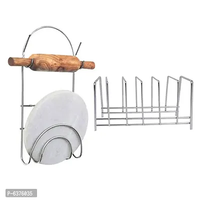Useful Stainless Steel Plate Stand Dish Rack Steel And Chakla Belan Stand For Kitchen