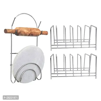 Stainless Steel Stands  For Kitchen Pack of 3