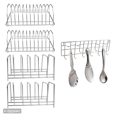 Stainless Steel Stand for Kitchen Pack Of 5-thumb0