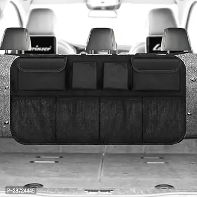 Classy PU Leather Car Back Seat Organizer With Foldable Pack Of 1