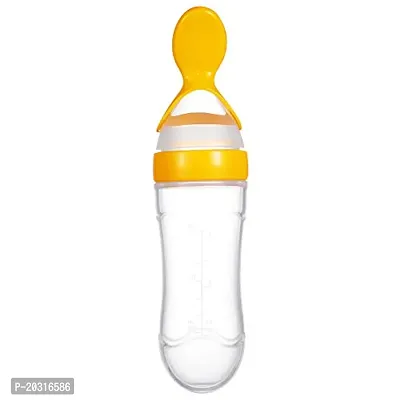 Smilynation Baby Spoon Feeding Bottle 90ml ( yellow colour)-thumb2