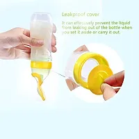 Smilynation Baby Spoon Feeding Bottle 90ml ( yellow colour)-thumb2