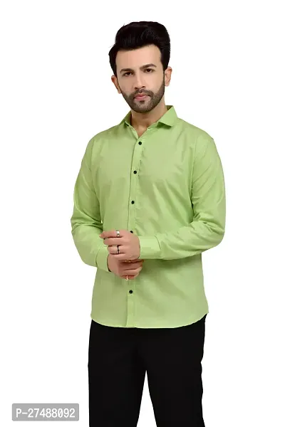 Cotton Solid Casual Shirts For Men-thumb0