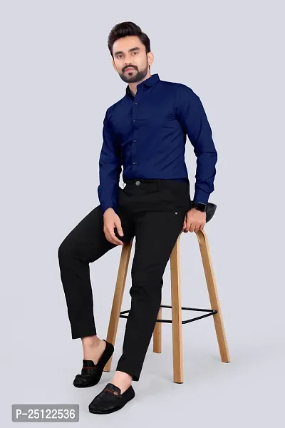 Stylish Men Cotton Blend Full Sleeve Regular Fit Casual Shirt-thumb3