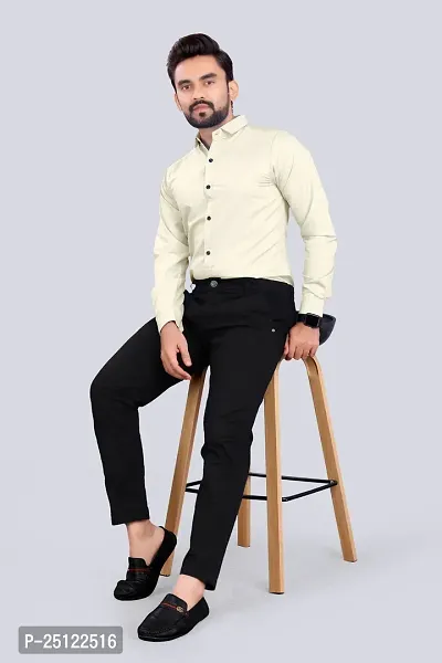 Stylish Men Cotton Blend Full Sleeve Regular Fit Casual Shirt-thumb3