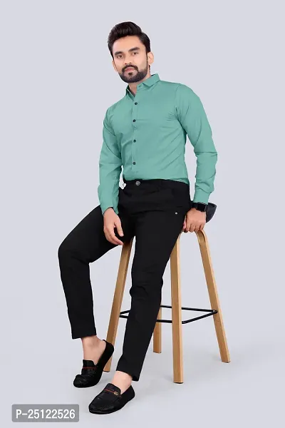 Stylish Men Cotton Blend Full Sleeve Regular Fit Casual Shirt-thumb2