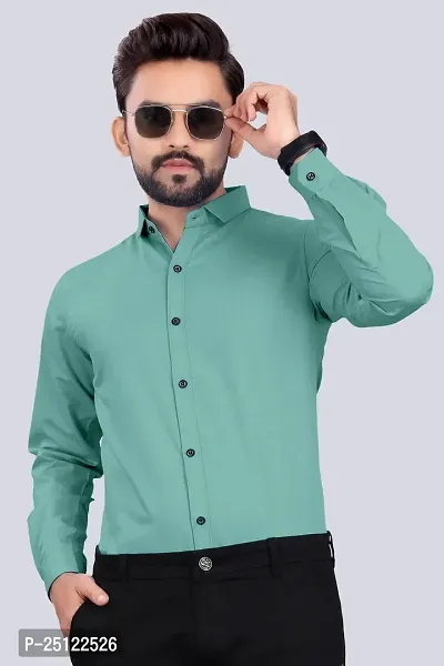 Stylish Men Cotton Blend Full Sleeve Regular Fit Casual Shirt-thumb0