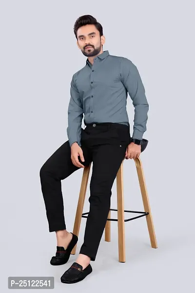 Stylish Men Cotton Blend Full Sleeve Regular Fit Casual Shirt-thumb4