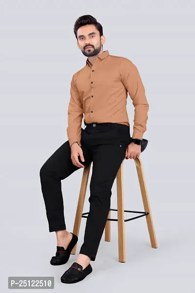 Stylish Men Cotton Blend Full Sleeve Regular Fit Casual Shirt-thumb3