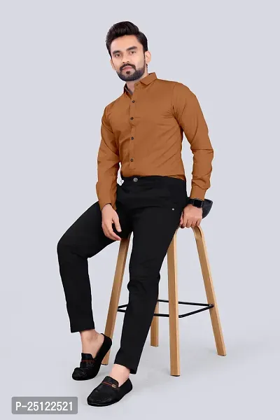 Stylish Men Cotton Blend Full Sleeve Regular Fit Casual Shirt-thumb2