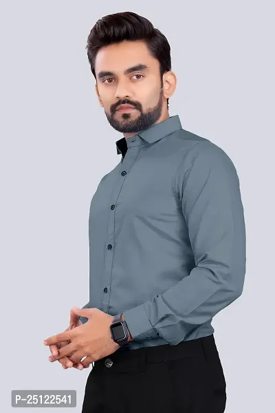 Stylish Men Cotton Blend Full Sleeve Regular Fit Casual Shirt-thumb3