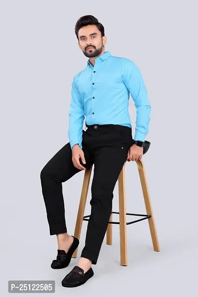 Stylish Men Cotton Blend Full Sleeve Regular Fit Casual Shirt-thumb3