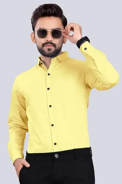 Trendy Blend Casual Shirts For Men