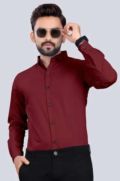 Trendy Blend Casual Shirts For Men