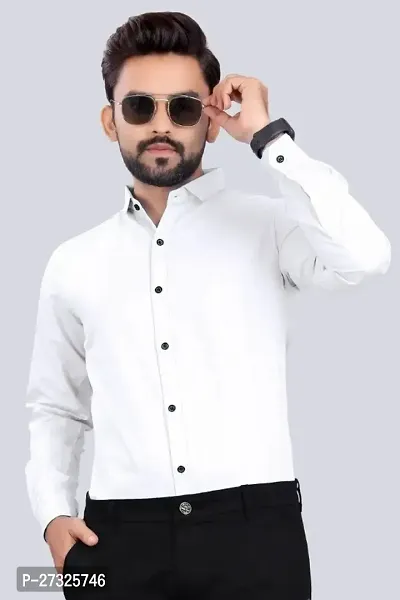 Trendy Cotton Blend Casual Shirts For Men-thumb0