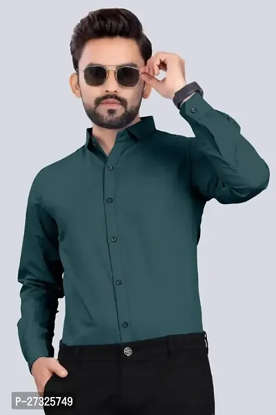 Trendy Cotton Blend Casual Shirts For Men-thumb0