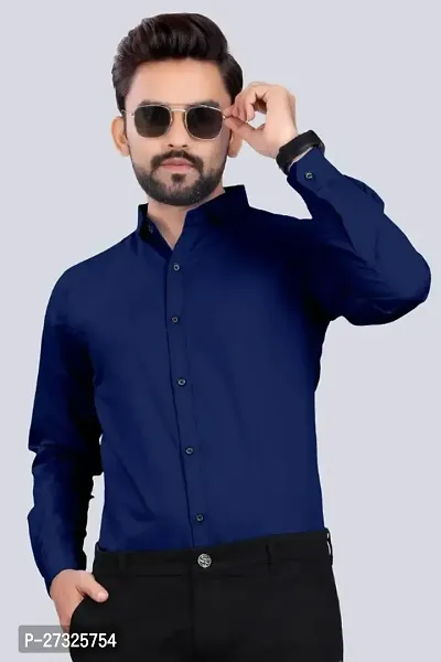 Trendy Cotton Blend Casual Shirts For Men-thumb0