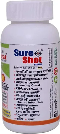 Sure Shot Herbals Adenoids/Tonsils/Throat Infection/Sinus - Dr. Gargs MD Lungo Samrat Tablets-thumb1