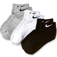Man's Style Ankle Length cotton socks pack of 3-thumb2