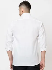 Stylish White Solid Long Sleeves Shirt For Men-thumb2