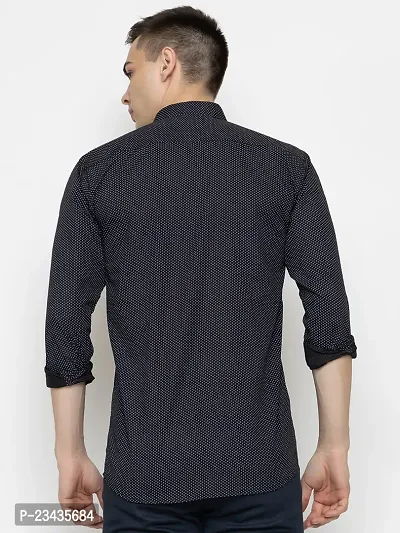 Reliable Black Cotton Long Sleeves Casual Shirt For Men-thumb3