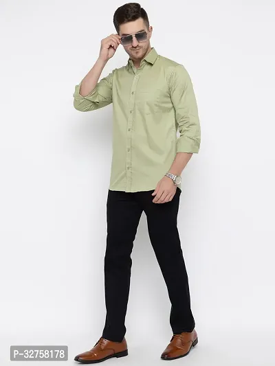 Reliable Cotton Solid Long Sleeves Casual Shirts For Men