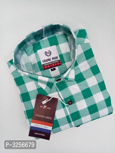 Multicoloured Cotton Checked Casual Shirts For Men